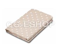 TOVAGLIA ROTONDA diametro 180 misto cotone POIS BIANCO