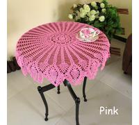 Tovaglia rotonda fatta a mano vintage all'uncinetto maglia cava per charm elegan