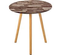 Tovaglia rotonda in legno, per pavimenti da parete, pannelli con stampa artistica con motivo a grano cottage loge, in legno duro, adatta per soggiorno, camera da letto, piccoli spazi, adatta per