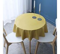 Tovaglia rotonda in PVC, 280 cm, impermeabile, antimacchia, per decorare la casa, la cucina, il tavolo da pranzo, per feste e esterni, facile da pulire e