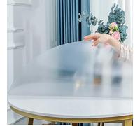 Tovaglia rotonda in PVC impermeabile, spessore 1,8 mm, resistente al calore, per tavoli da 140 cm, per la casa e la protezione degli eventi