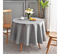 Tovaglia rotonda Maxmill Jacquard con motivo a vortice, impermeabile, antirughe, pesante e morbida, per copritavolo circolare e decorazione da ta