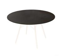 Tovaglia rotonda reversibile con materiale impermeabile e antimacchia, elasticizzata, si adatta a vari diametri di tavoli rotondi (70 cm)
