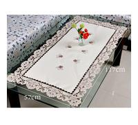 Tovaglia Sala da Pranzo Decorazione Raso Tessuto Bianco Alto Qualità Pratico