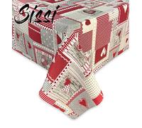 TOVAGLIA SISSI in cotone APRICA ROSSO in cotone - Cm. 140x240 x12 persone