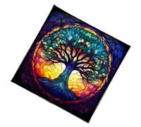 Tovaglia tarocchi, cerchio, albero, modello astrologico, altare astrologico, tessuto, tessuto, tessuto, tessuto, tappezzeria, forniture magiche, carte, decorazione murale