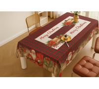 Tovaglia Tavola Natalizia Stampa Digitale Microfibra Rettangolare x6 x12 Natale