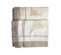 Tovaglia Tavola Ricamata Lino Cotone x 12 persone Tovaglioli Classica 180x270cm