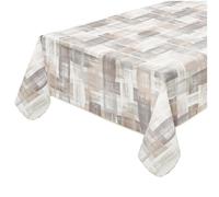 emmevi Tovaglia Antimacchia Bordata Tavolo Shabby Chic Cotone Plastificato Interno Esterno 135x230 Cm