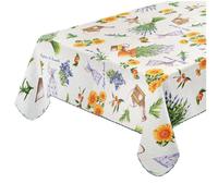 Tovaglia Cucina Lavanda Antimacchia Bordata Copritavolo Cotone Plastificato