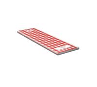 Tovaglia Tissue - linea Snack - 100 x 100 cm - rosso/bianco - Fato - conf. 50 pe