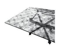 Tovaglia Trasparente Decorata Glitterata Pellicola Pvc Tavolo Antimacchia Spessa