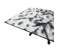 Tovaglia Trasparente Decorata Glitterata Pellicola Pvc Tavolo Antimacchia Spessa