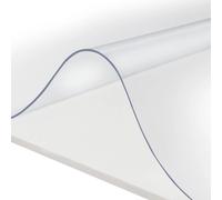 Tovaglia trasparente in PVC Pellicola da tavolo impermeabile da 2 mm Protezione da tavolo rettangolare Decorazione natalizia resistente al calore