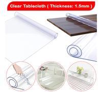 Tovaglia Trasparente In Vinile PVC Plastica Protettiva Spessa 1,5mm