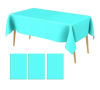 Tovaglia Usa E Getta,Tovaglie Plastica Rettangolare,Tovaglia Plastica Rettangolare,4 Pezzi 137 X 274 Cm Blu Chiaro,Tovaglia Di Plastica Rettangolare,Disposable Rectangle Table Cloth,Tovaglia Monouso