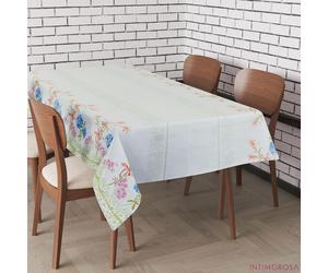 Tovaglia verdino ortensie Preziosa rasatello Thango C