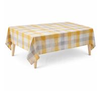 Tovaglia Vichy Giallo 100% Cotone Tinto in Filo Made in Italy 4 6 8 12 18