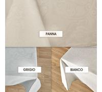 TOVAGLIA VINGI LUDOVICA IN COTONE A TINTA UNITA RICAMATA X18 POSTI