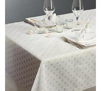 Tovaglia X18 Art. Damina Maestri Cotonieri Home -Avorio-180 x 360 cm