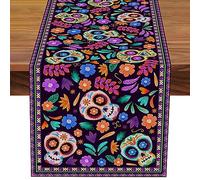 Tovaglie con scheletro messicano, morbide e decorative messicane, forniture per feste a tema, riutilizzabili, decorazioni per altare del giorno dei morti, decorazioni per la casa e la tavola