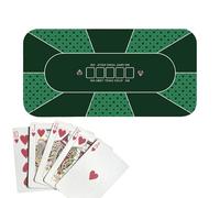 Tovaglie da casinò, piani per tavoli da poker, Tappetino da poker Texas Hold'em 120x60 cm, Coperture per tavoli da carte antiscivolo, tappetino da tavolo da per Texas Hold'em, giochi di ca