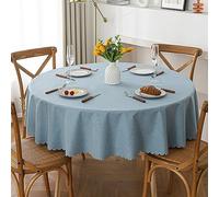 Tovaglie, Pulizia del PVC con Una tovaglia in Tela Cerata Pulita, Facile da Pulire, tovaglia in plastica vinilica(Light Blue,70.9 inch)