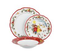Tovaglietta 3 piatti Natale bambini rosso