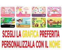 TOVAGLIETTA AMERICANA PERSONALIZZABILE PER BAMBINI COLAZIONE PRANZO CENA MERENDA ASILO SCUOLA IN MICROFIBRA STAMPATA CON COLORI ECOLOGICI