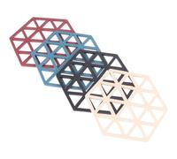 Tovaglietta antiscivolo resistente al calore, sottobicchieri in silicone decorativi, set da 4 pezzi