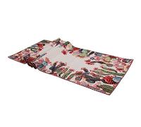 TOVAGLIETTA E RUNNER Centrotavola quadrata e striscia in tessuto Gobelin Jacquard, Realizzata in Italia (DISEGNO CACTUS) (runner 40x100 (7640))