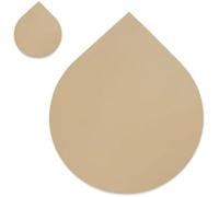 Tovaglietta E Sottobicchieri Waterdrop Tinta Unita Resistente Al Calore Lavabile Antiscivolo Tovaglietta All'americana In Pelle Durevole Per Tavolo Da Pranzo, Nero, 38x46CM/10x12CM,Beige Giallo