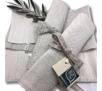 Tovaglietta Ecologica con Portaposate - 100% Cotone da Stock - NAT