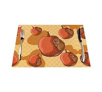 Tovaglietta in PVC stampato con piccolo criceto, 45,7 x 30,5 cm, antiscivolo, protezione