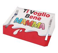 Tovaglietta In Tessuto Lavabile Personalizzata Idea Regalo Festa Della Mamma Natale Compleanno Casa Cucina Amore Famiglia Colazione Pranzo Cena Ti Voglio Bene Mamma Uovo Cioccolata Sorpresa