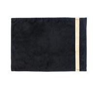 Tovaglietta in velluto con striscia verticale 33 x 48 cm - nero - Ortisei