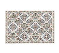 Tovaglietta in vinile bianco e multicolore con motivo piastrelle di cemento 30x45 cm