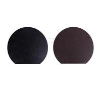 Tovaglietta mezzaluna double face, marrone e nero, Horeca