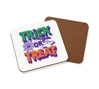 Tovaglietta Per Bevande Verde Arancione Halloween Trick Or Treat Zucca Spettrale