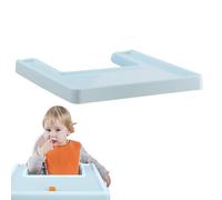 Tovaglietta per seggiolone - Tappetino per bambini da 16 pollici | Tappetino per pappa in silicone - Copri vassoio da pranzo impermeabile e antiscivolo per seggioloni, protezione da tavolo pieghevole