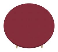 Tovaglietta rotonda plastica 48" [Rosso scuro] per tavolo