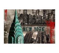 Tovaglietta, Tovagliette Antiscivolo, Tovagliette Lavabili,Paesaggio Città New York Architettura Vintage
