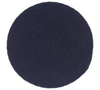 Tovagliette 4 pz Blu Marino Neutro 38 cm Rotonde in Cotone