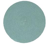 Tovagliette 4 pz Grigio Neutro 38cm Rotonde in Cotone