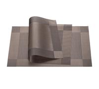 Tovagliette 450x300mm 2pz PVC Tavolo Lavabile Tessuto Tovaglietta,Caffè