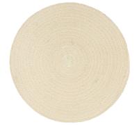 Tovagliette 6 pz Naturale Neutro 38 cm Rotonde in Cotone