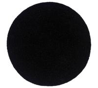 Tovagliette 6 pz Nero Neutro 38 cm Rotonde in Cotone