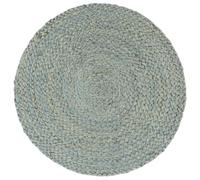 Tovagliette 6 pz Verde Oliva Neutro 38 cm Rotonde in Juta
