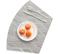 Tovagliette A Cuneo Con Motivo A Rombo, Resistenti Al Calore, Lavabili, Antiscivolo, Durevoli In PVC Per La Cena Di Natale, Del Ringraziamento, Giallo, 44x29 Cm,Caffè