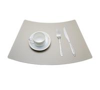 Tovagliette a cuneo da 4/6/8 pezzi, 19,6" x 12,9" in similpelle, tovagliette rotonde antiscivolo, resistenti al calore, tovagliette da cucina(Cachi,Set of 4)